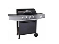 Barbecue a gas Fireplus Style 4 con 4 bruciatori e 1 fornello laterale
