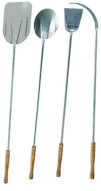 PALE DA FORNO SET 4 PZ ACCIAO INOX PIZZA