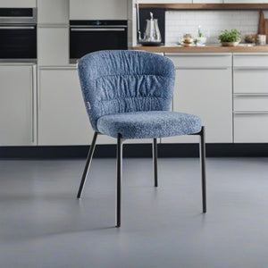 SEDIA CAMI 55X60XH78CM AZZURRO POLVERE TEDDY.