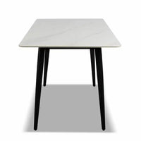 TAVOLO BROT 120X70XH75CM CERAMICA BIANCO LUCIDO