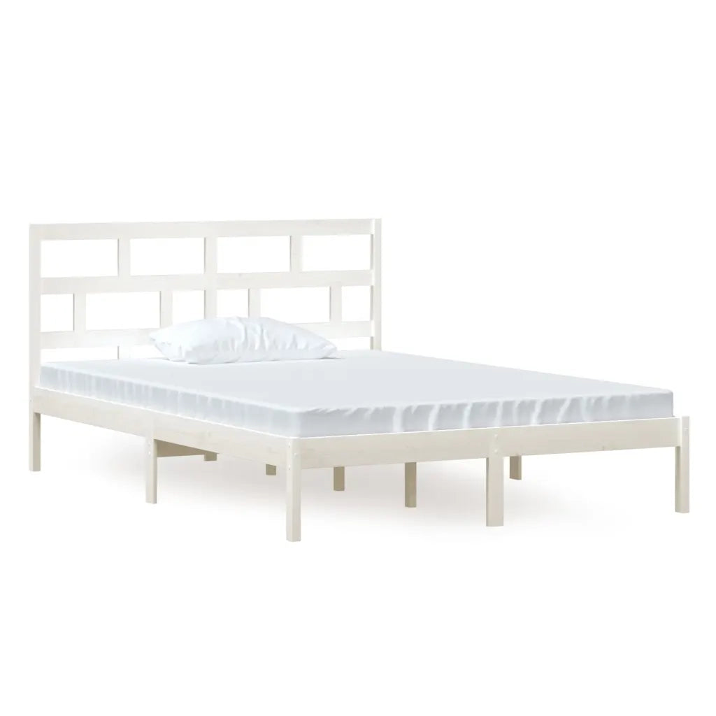 Giroletto Bianco in Legno Massello di Pino 140x200 cm 3101219