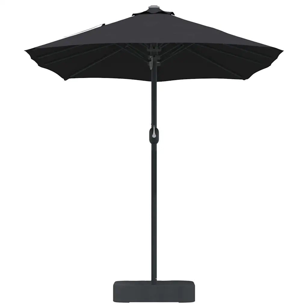 Ombrello da giardino Nero 385 x 209 x 244 cm 42003281