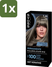 Colorazione 7-46 Cool Middenblond - Tinta per Capelli - Copertura Grigia - Riduce i Capelli Rotolati - 1 pezzo