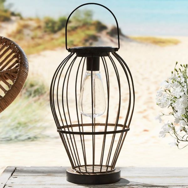 LANTERNA A RICARICA SOLARE DA ESTERNO CARLOW LUXFORM