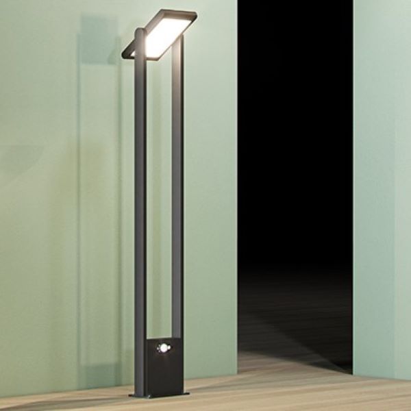 PALO A RICARICA SOLARE DA ESTERNO CON SENSORE DI MOVIMENTO POPA BENEITO