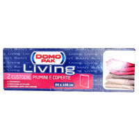 CUSTODIE PER PIUMINI COPERTE 2 PEZZI 80X108 CM DOMOPAK LIVING