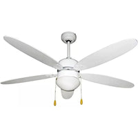 VENTILATORE A SOFFITTO 5 PALE BIANCO 130CM