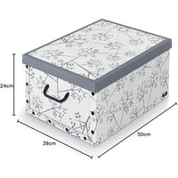 SCATOLA PER ARMADI CON MANIGLIE IN CARTONE  BIANCO/GRIGIO DOMOPACK LIVING