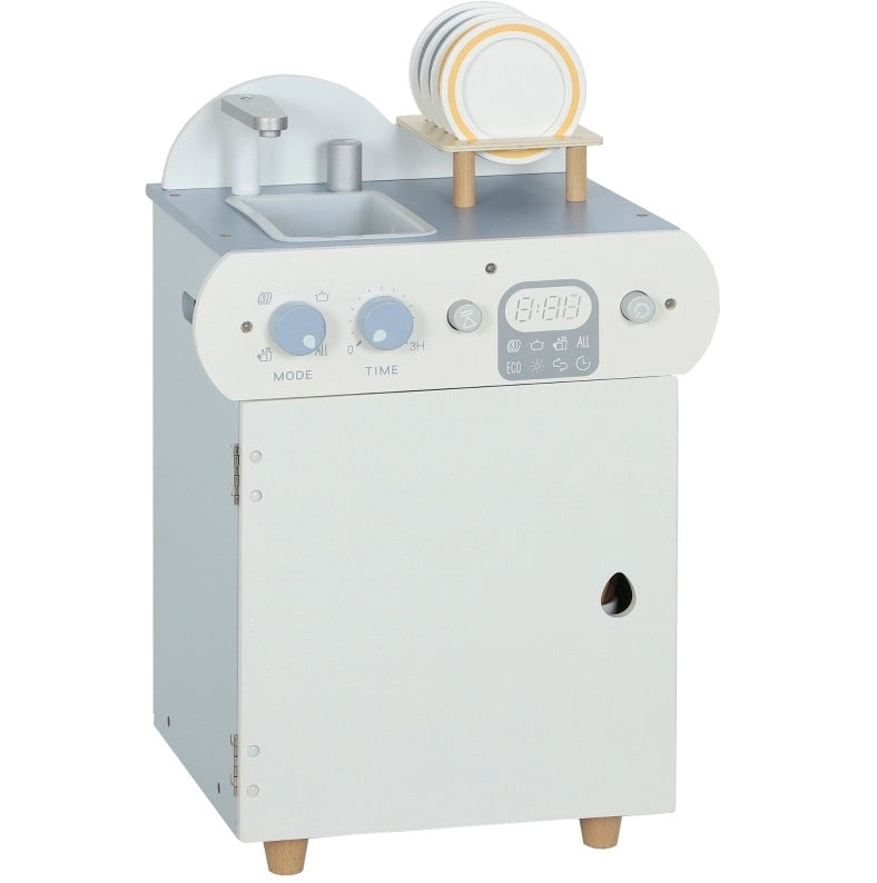 Cucina con lavello per bambini 36x26x52 cm in legno blu –