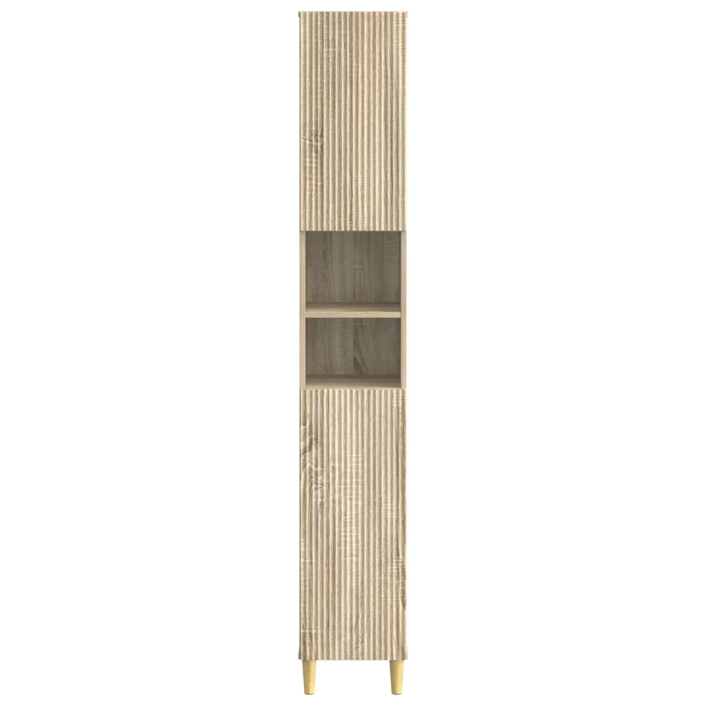 Armadio da Bagno con Ripiano Aperto ARNHEM Rovere Sonoma 896597