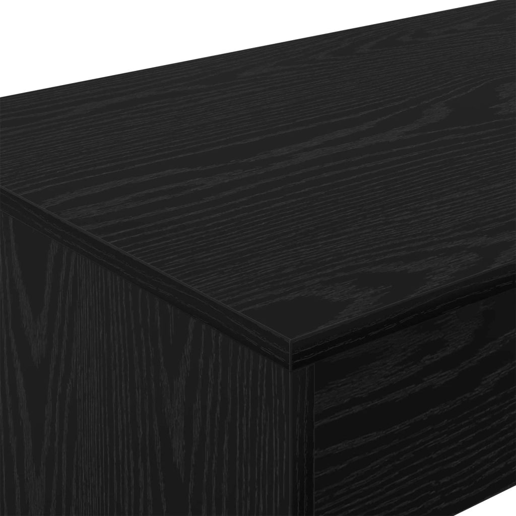 Scrivania Letto Rovere Nero Legno ingegnerizzato 893732
