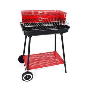 Barbecue a Carbonella In Metallo BBQ Braciere Portatile Ripiano trasportabile