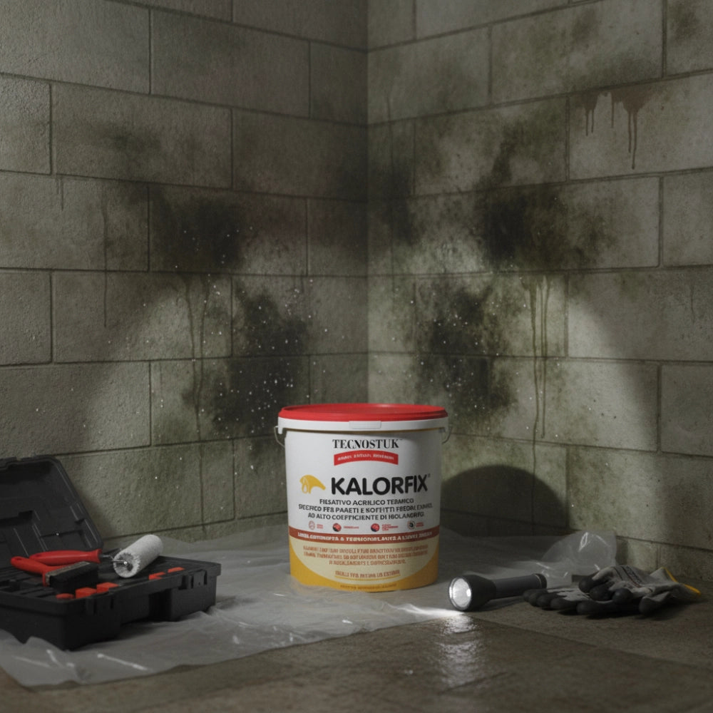 Kalorfix fissativo termico specifico per pareti e soffitti freddi e umidi *** formato 5 lt, confezione 1