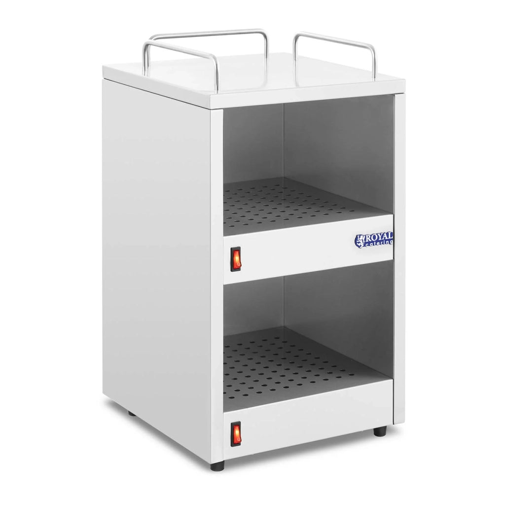 Scalda tazze elettrico professionale per caffè fino a 72 tazze 2 ripiani 55°C (dimensioni: 32 x 32 x 56 cm potenza: 140 W può contenere fino a 72 tazze) 14_0004269