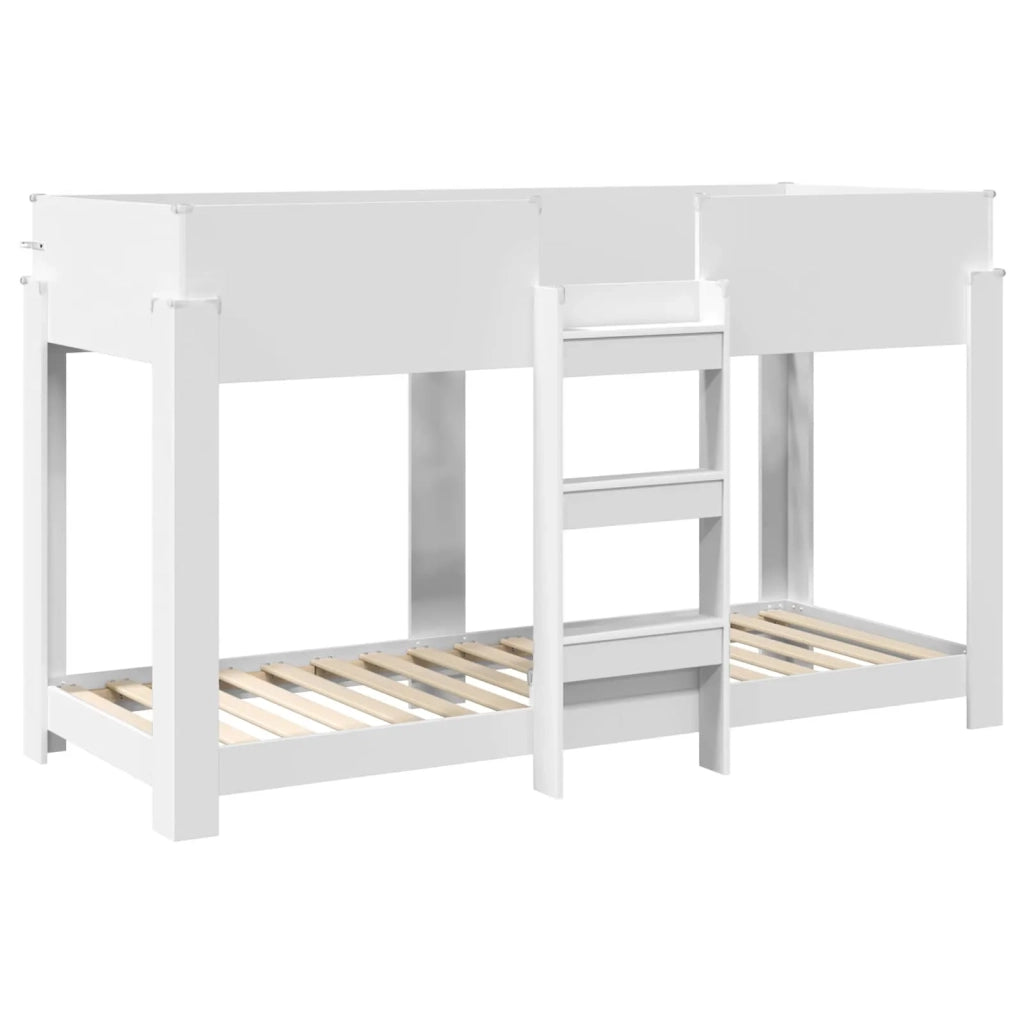 Letto a Castello per Bambini | Letto Infantile | Lettino Bianco 75 x 190 cm