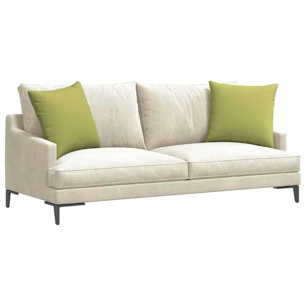 Cuscini da Divano 2 pz-Set di 2 Cuscini per Sofa Verde chiaro 50 x 50 cm Tessuto