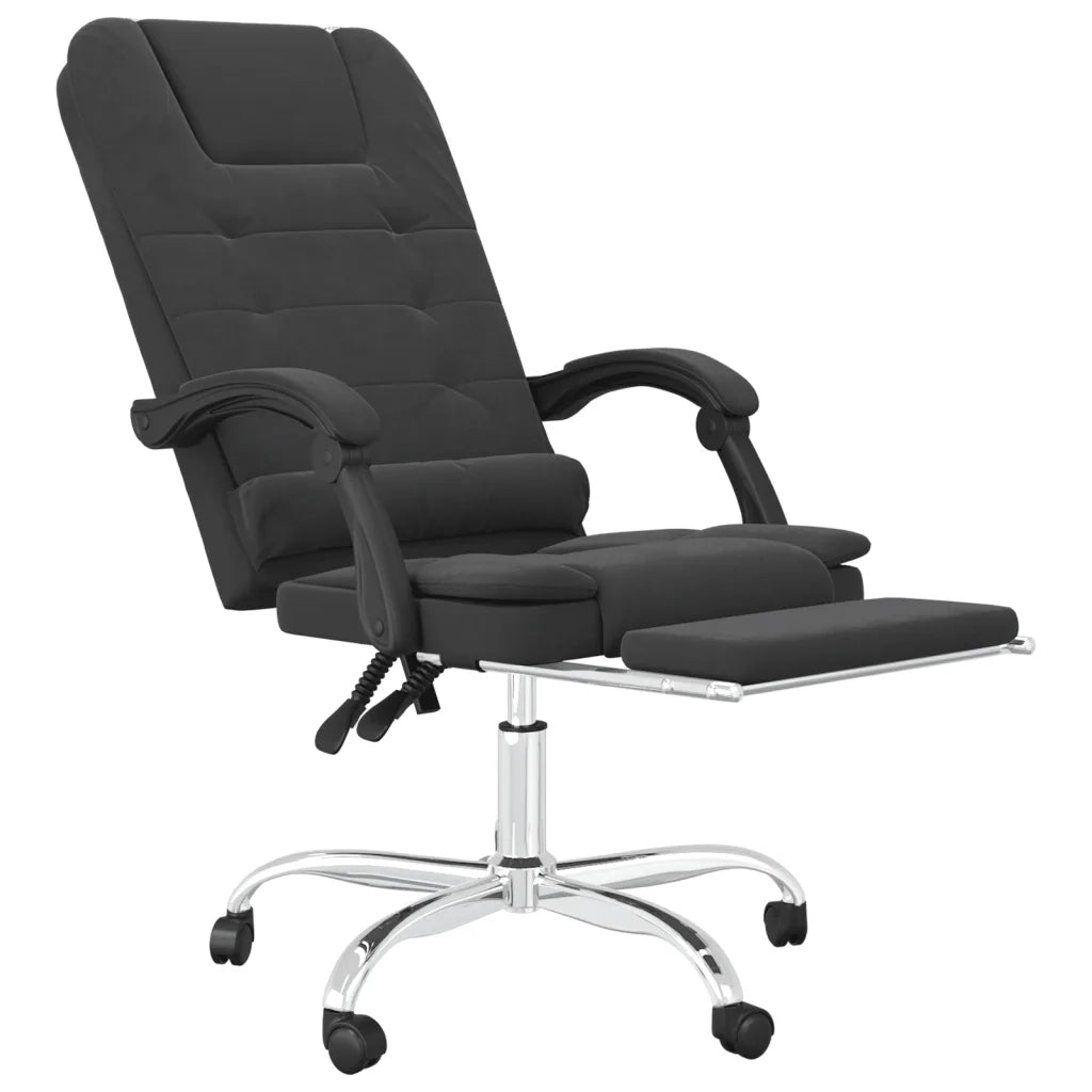 Poltrona da Ufficio Massaggiante Reclinabile Nera in Similpelle cod mxl 5815