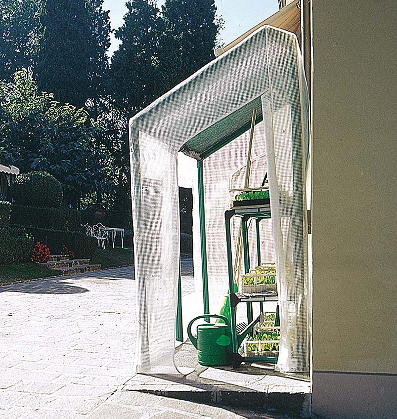 Serra da Giardino a Parete in PVC con Telo Rama Lobelia Verde
