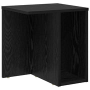 Tavolino | Tavolo laterale Rovere Nero 37 x 32 x 40 cm Legno multistrato