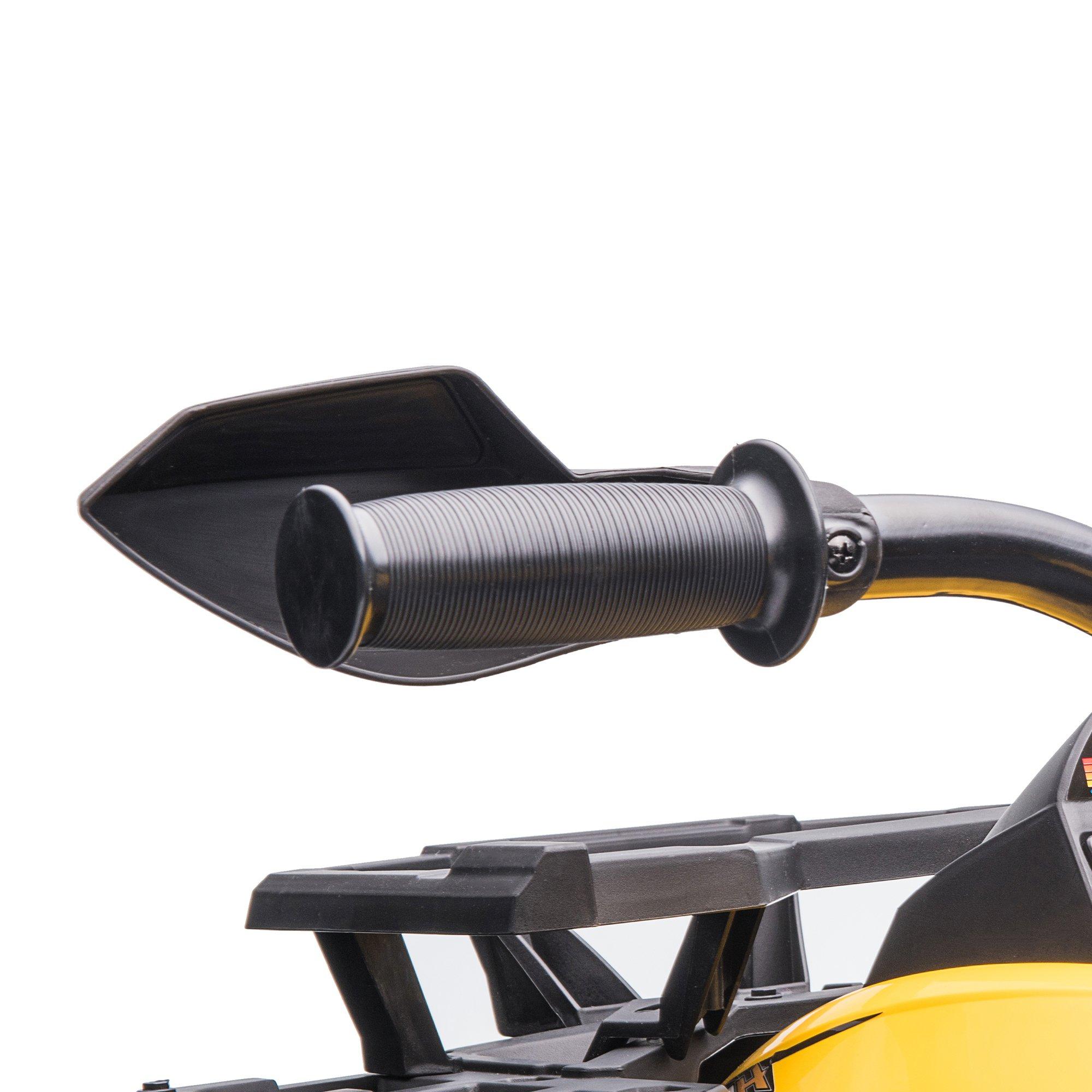 Quad per Bambini Elettrico 12V con Fari e Batteria Ricaricabile, Età 3-5 Anni, 100x65x73cm, Giallo