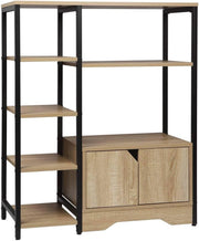 Libreria con mobile 97 cm rovere chiaro 19_0000123