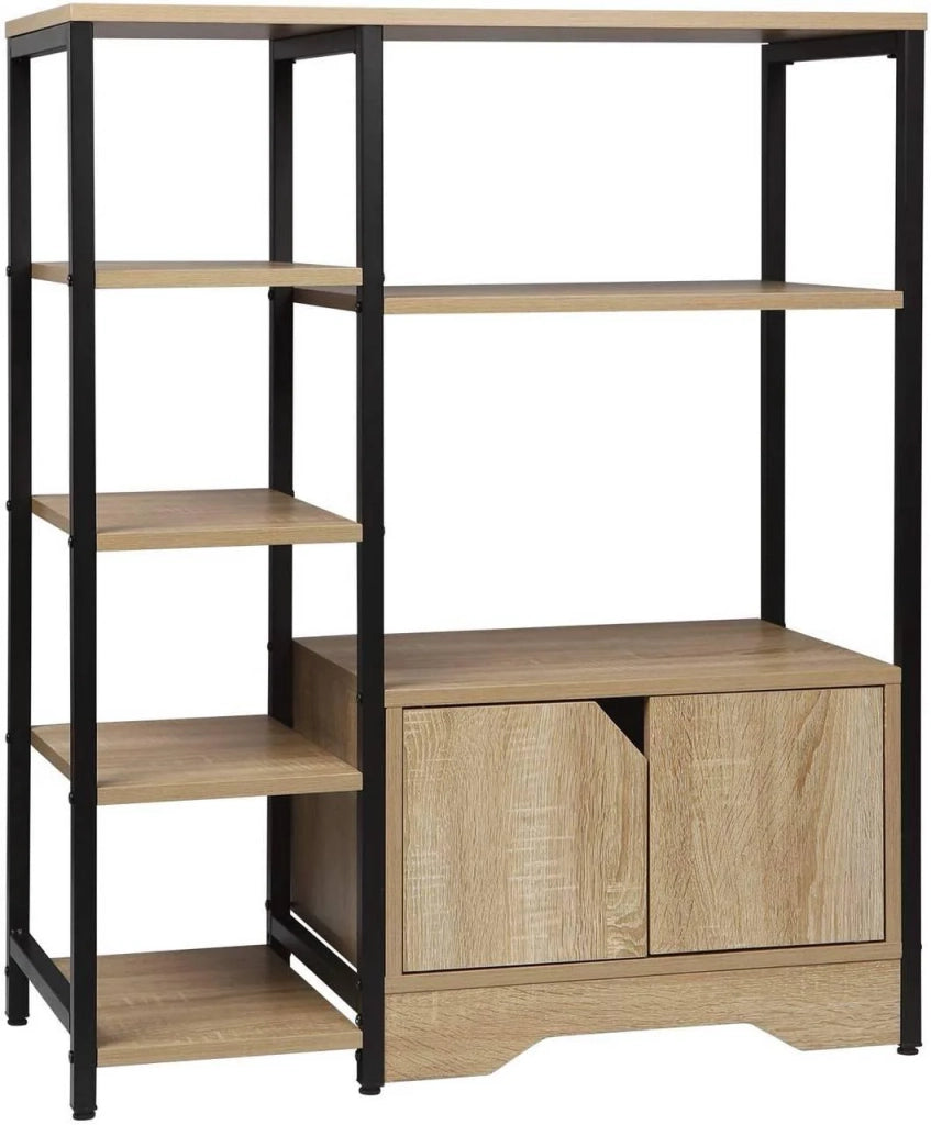 Libreria con mobile 97 cm rovere chiaro 19_0000123