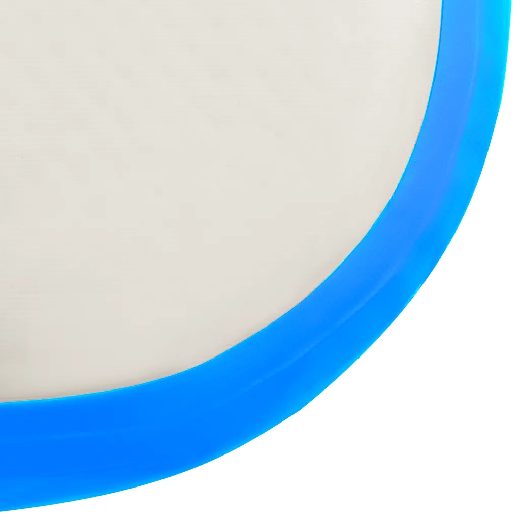 Tappetino Ginnastica Gonfiabile con Pompa 60x100x20 cm PVC Blu CFW7398813
