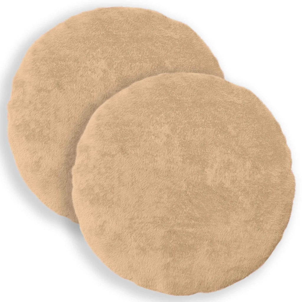 Federa 2 pz HEERLEN Crema Ø 40 cm Pelliccia di Coniglio Finta 922471