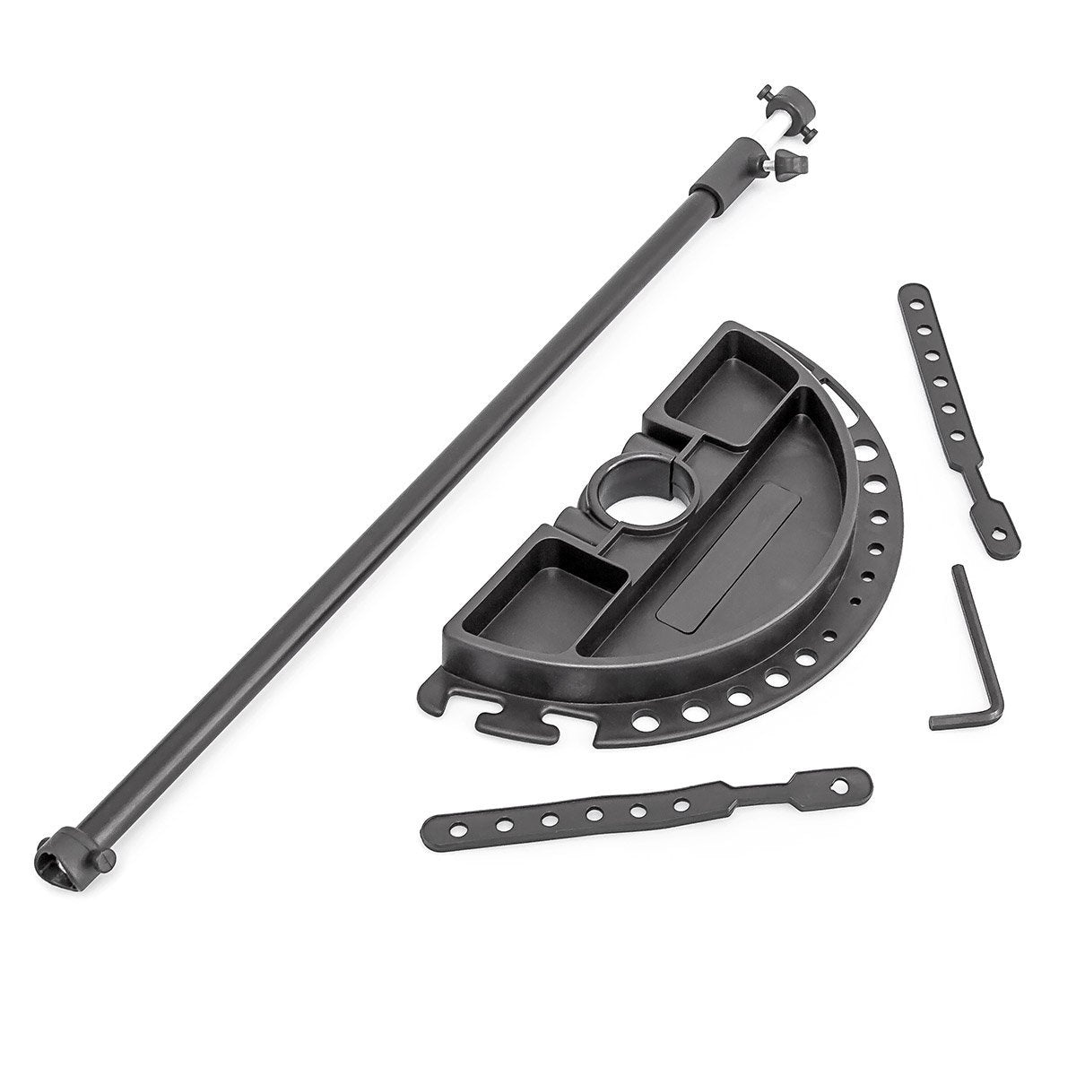 Cavalletto da officina per supporto riparazione bicicletta manutenzione regolabile nero 105 -190 cm 3413010/2