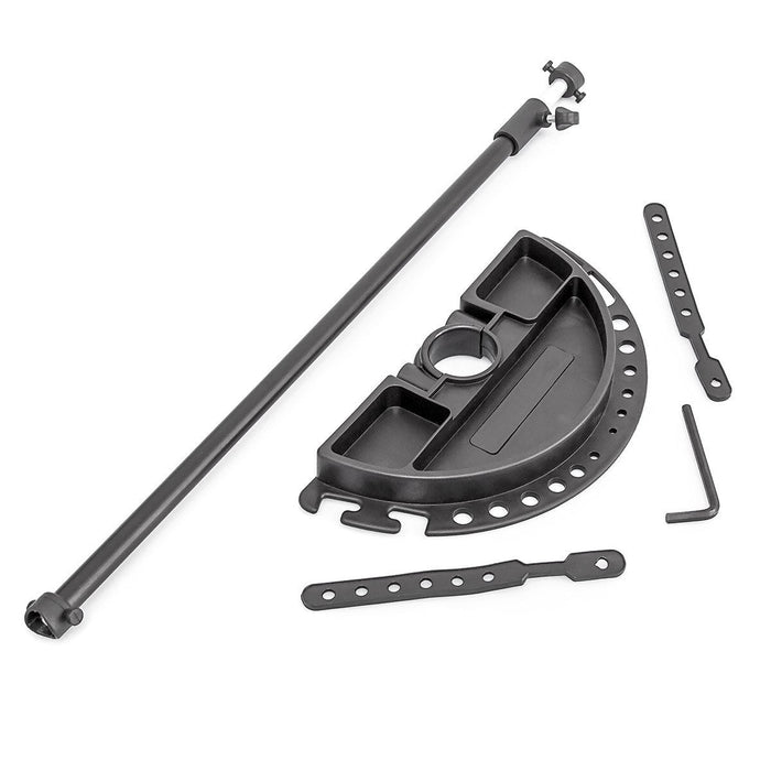 Cavalletto da officina per supporto riparazione bicicletta manutenzione regolabile nero 105 -190 cm 3413010/2