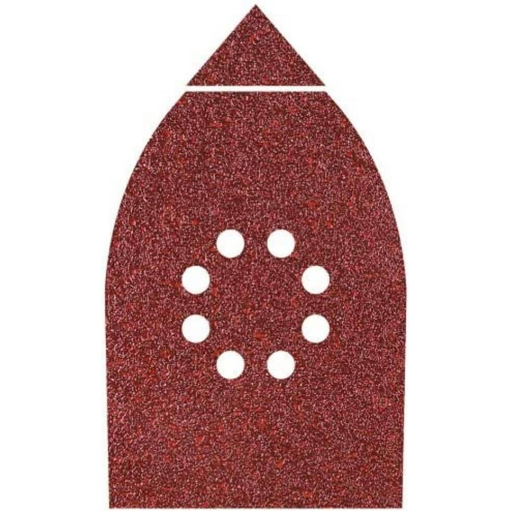 Fogli Abrasivi per Levigatrice a Delta 8 Fori Wolfcraft 10 PZ Grana: 40