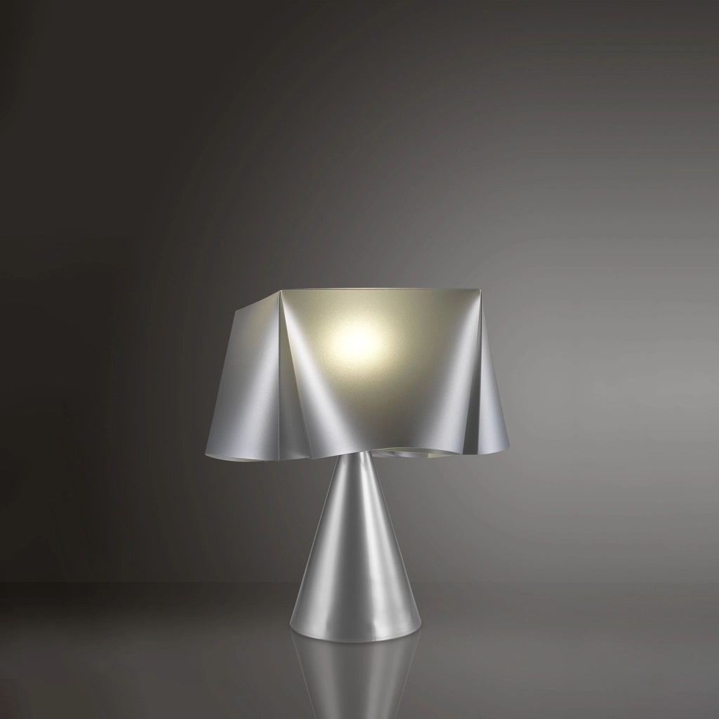 Lampada Da Scrivania Moderna Wanda Polilux ® Argento 1 Luce E14