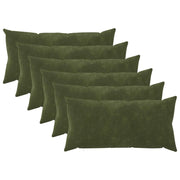 Cuscino con cuscino HEERLEN 6 pz Verde Fleece in microfibra 925410