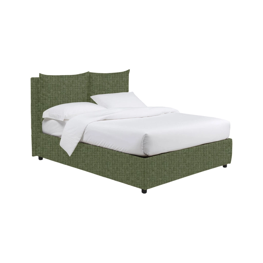 Todmorden, Letto Singolo Sfoderabile Made in Italy, Verde