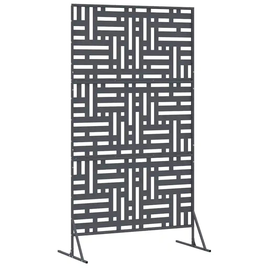 Schermo per Privacy Antracite 100 x 50 x 180 cm Acciaio CFW3287427