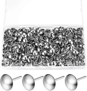 Puntine per mobili 320 pezzi - Fil di ferro decorativo - Punzoni decorativi - Rivestimenti - Spilli d'argento - 11 x 17 mm - Smerigliato di alta qualità - Punzoni decorativi