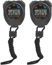 Stopwatch sportivo digitale multifunzionale blu con timer e cronografo portatile per corsa e gare