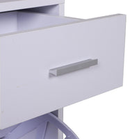 Divanetto Scarpiera 3 Scomparti con Cuscino Bianco 94.5x57x30 cm