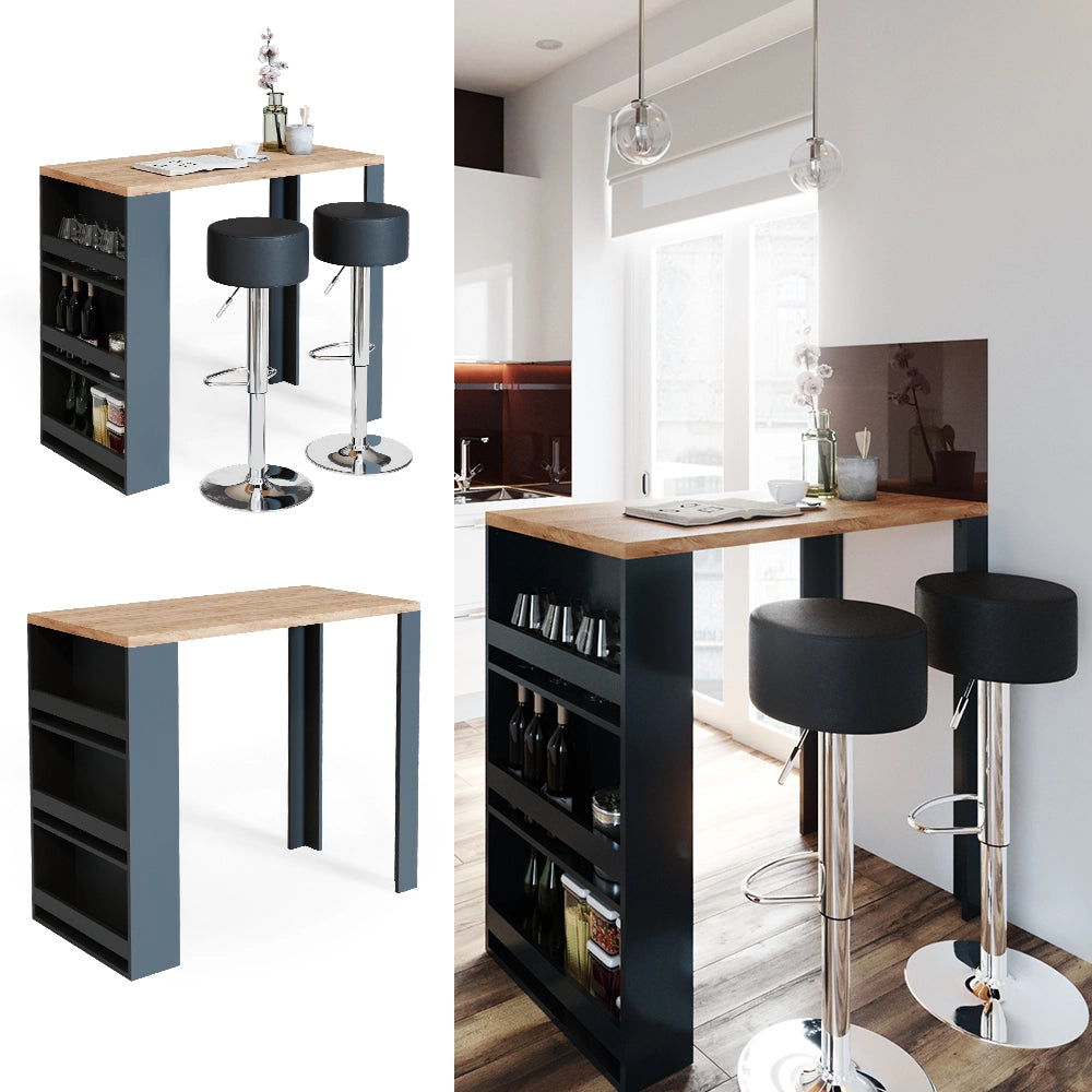 Vicco Tavolo bar alto Rovere 57 x 117 cm