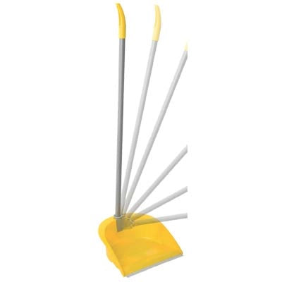 ALZA IMMONDIZIA + MANICO PLASTICA RECLINABILE APEX - CM 25 H.CM 82 + GOMMA- 15 pezzi