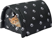 Capanna per gatti esterna invernale impermeabile e lavabile resistente a pioggia capanna per gatti vagabondi 54 x 42 x 36 cm