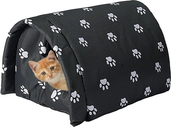 Capanna per gatti esterna invernale impermeabile e lavabile resistente a pioggia capanna per gatti vagabondi 54 x 42 x 36 cm