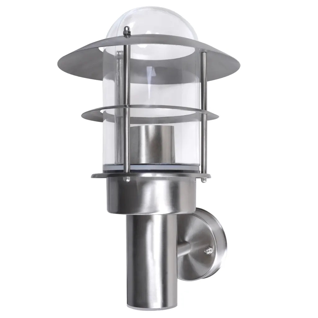 Lampada a parete da giardino patio acciaio inox da interno ed esterno CFW3855447