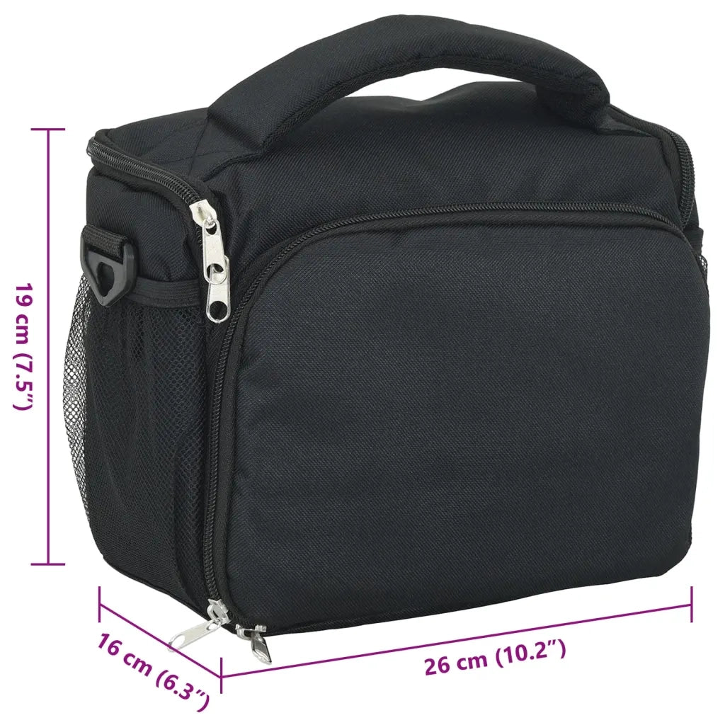Borsa Fotocamera con Coperta Impermeabile Nera Tessuto Oxford CFW5131317
