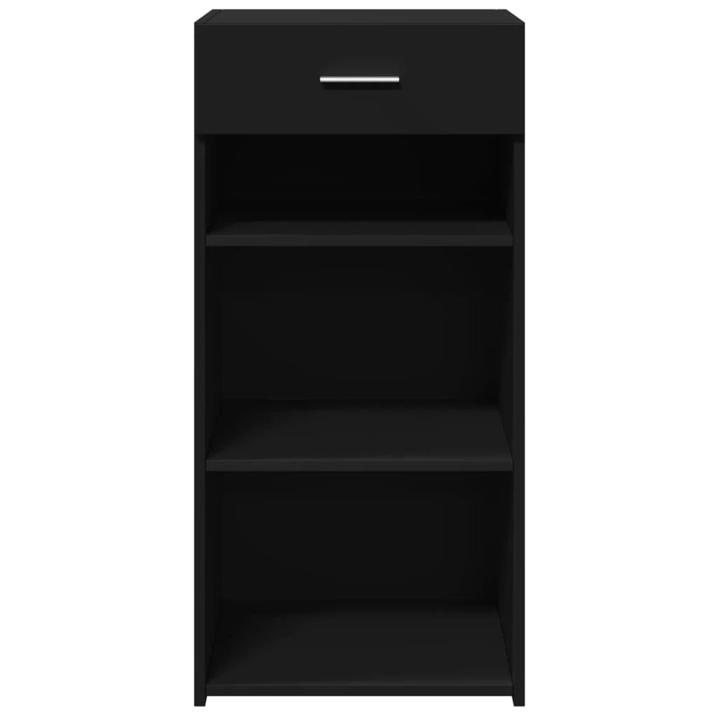 Buffet credenza cassettiera mobiletto mobile contenitore organizer per cucina soggiorno salotto 45 x 42,5 x 93 cm legno ingegnerizzato nero 02_0035948
