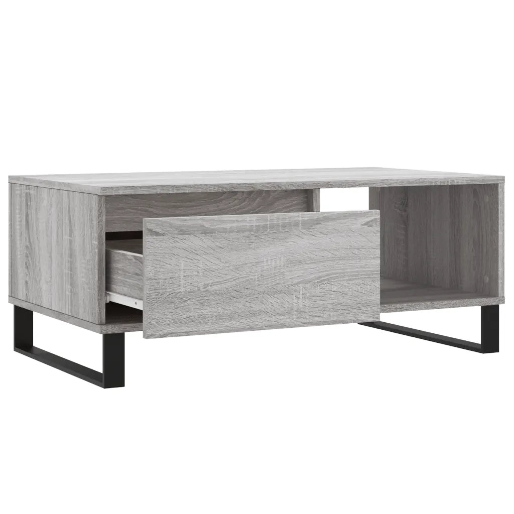 Tavolino salotto | Tavolino da caff¨¨ | Tavolino da Soggiorno Grigio Sonoma 90x50x36,5 cm Legno Multistrato