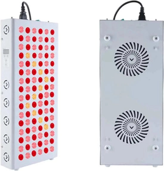 Lampada a Infrarossi - Terapia con Luce Rossa - 3 Posizioni - 96 x 5W LED - 480 W - 47x21,5x6x5 cm