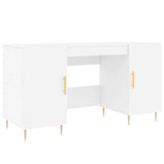 Scrivania | Tavolo da Ufficio Bianca 140x50x75 cm in Legno Multistrato