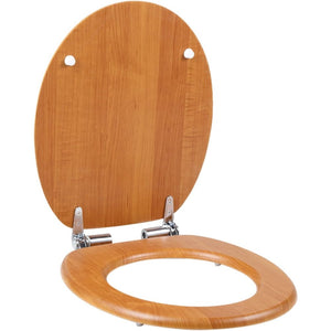 Yorbay tapa de wc asiento mdf madera r pida, con descenso auto