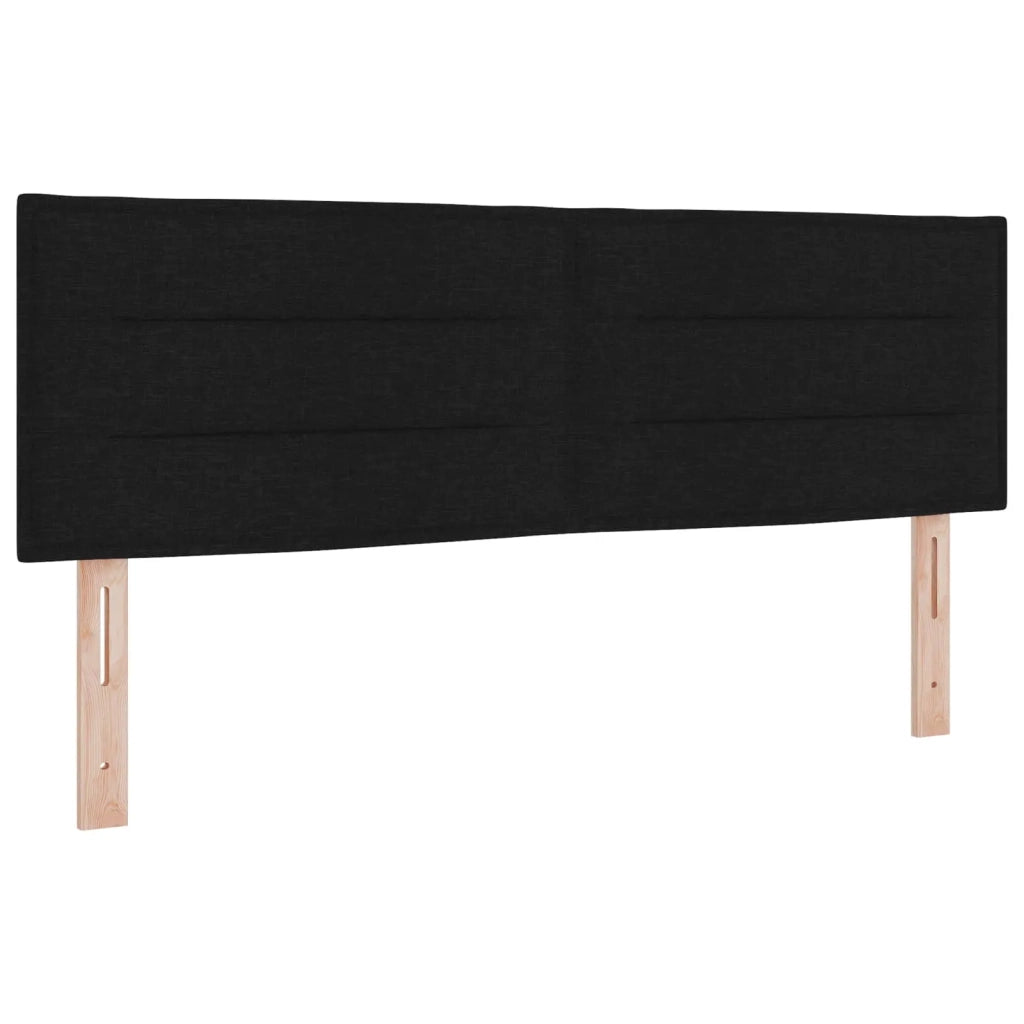 Letto ottomano con materasso Nero 160 x 200 cm Tessuto 3456256
